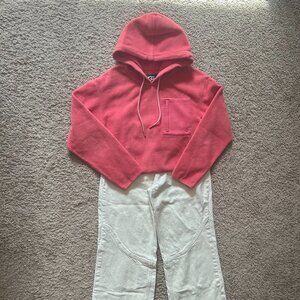 UGG Cropped Hoodie – Pink | XS | Never Worn, No Tags